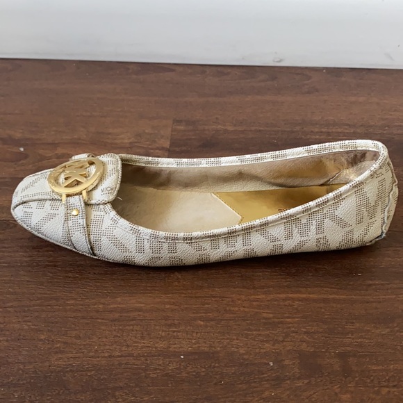 MICHAEL KORS Fulton MK Signature White Flats Moccasins - Picture 5 of 8